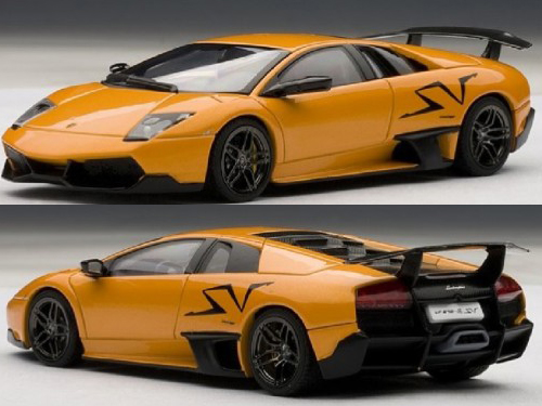 Lamborghini Murcielago Lp670-4 Sv Arancio Atlas/orange 1/43 Diecast Model Car By Autoart