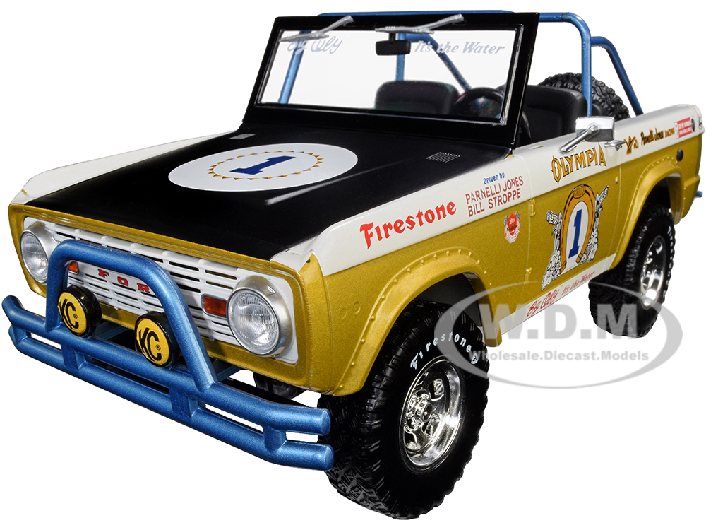 1970 Ford Baja Bronco #1 Big Oly Tribute Edition Vels Parnelli Jones Racing Limited Edition to 702 pieces Worldwide 1/18 Diecast Model Car by Greenlight for ACME