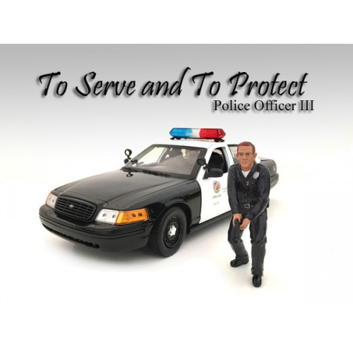 Police Officer III Figure For 118 Scale Models by American Diorama
