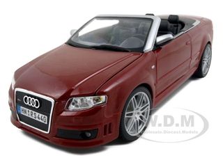 Audi Rs4 Convertible Red 1/18 Diecast Model Car By Maisto