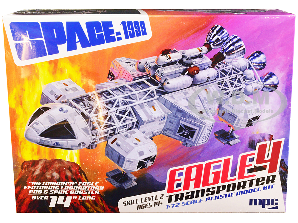 Skill 2 Model Kit Eagle 4 Transporter Space: 1999 (1975-1977) TV Show 1/72 Scale Model by MPC
