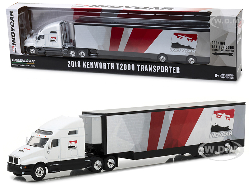 2018 Kenworth T2000 Indycar Series Transporter Hobby Exclusive 1/64 Diecast Model Car By Greenlight