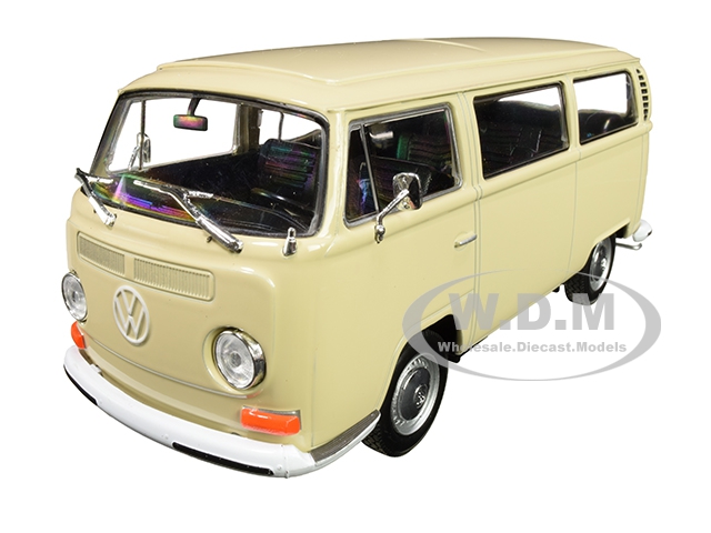 Image of 1972 Volkswagen T2 Bus Van Cream 1/24 Diecast Model by Welly