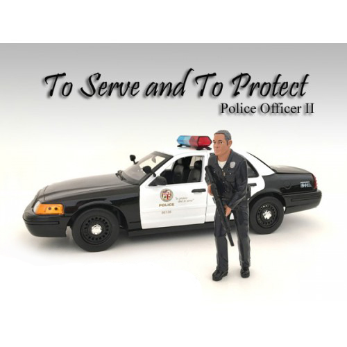 Police Officer II Figure For 118 Scale Models by American Diorama