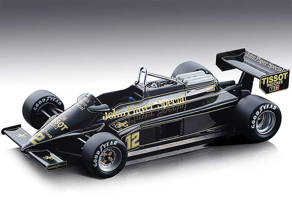 Lotus 87 F1 #12 Nigel Mansell John Player Special Formula One F1 Las Vegas Caesars Palace GP (1981) Mythos Series Limited Edition to 220 pieces Worldwide 1/18 Model Car by Tecnomodel
