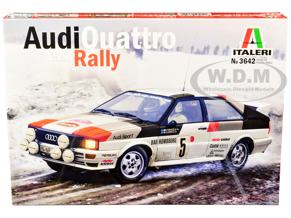 Skill 2 Model Kit Audi Quattro Rally 1/24 Scale Model by Italeri