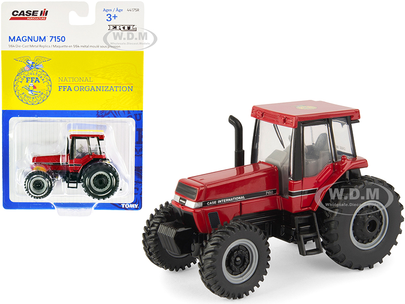 Case IH Magnum 7150 Tractor with "National FFA Organization" Logo on the Roof "Case IH Agriculture" 1/64 Diecast Model by ERTL TOMY