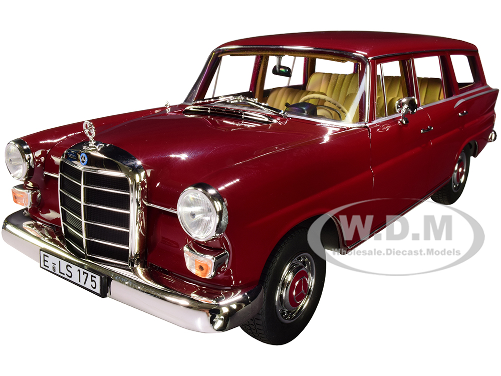 1966 Mercedes Benz 200 Universal Dark Red 1/18 Diecast Model Car by Norev