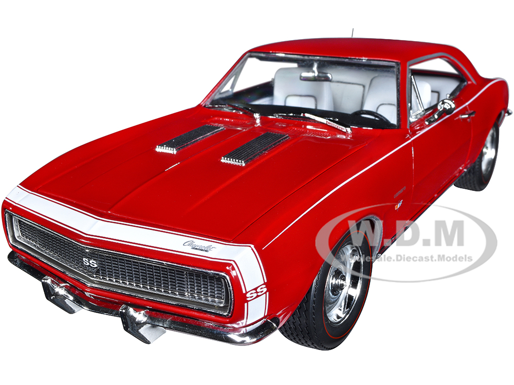 1967 Chevrolet Camaro RS/SS Bolero Red with White Stripe and White Interior "Hemmings Motor News" Magazine Cover Car (March 2014) 1/18 Diecast Model