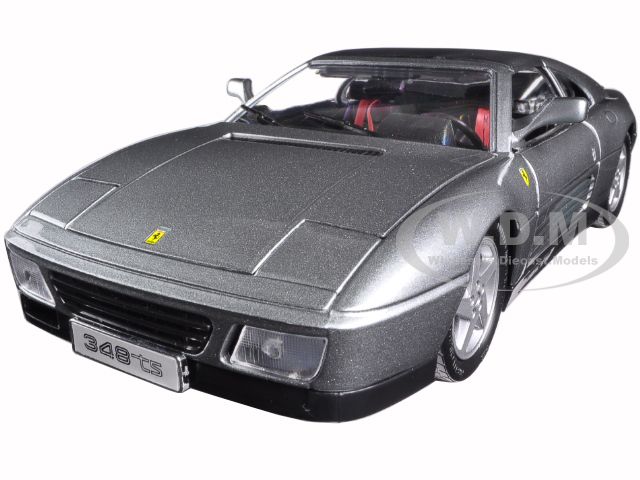 Ferrari 348 Ts Grey 1/18 Diecast Model Car By Bburago