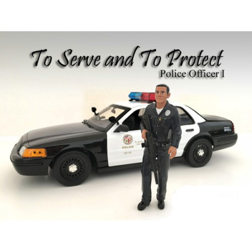 Police Officer I Figure For 118 Scale Models by American Diorama