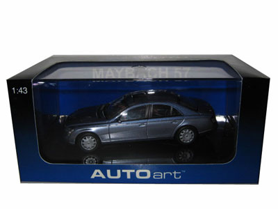 Maybach 57 Coted Azure Blue Middle/coted Azure Blue Bright Metallic 1/43 Diecast Model Car By Autoart