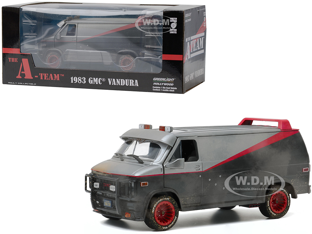 1983 GMC Vandura Van Weathered Version with Bullet Holes "The A-Team" (1983-1987) TV Series 1/24 Diecast Model by Greenlight