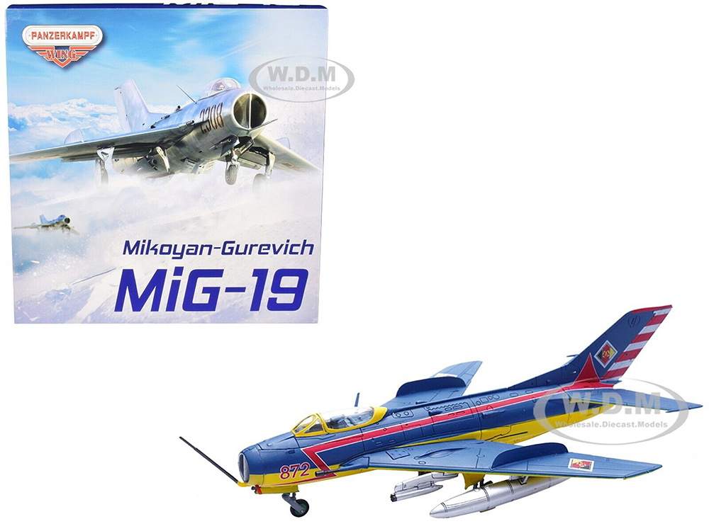 Mikoyan-Gurevich MiG-19S Farmer C Fighter Aircraft "1 Staffel/JG-3. Preschen." 5th World Aerobatic Championships (1968) "Wing" Series 1/72 Diecast Mo