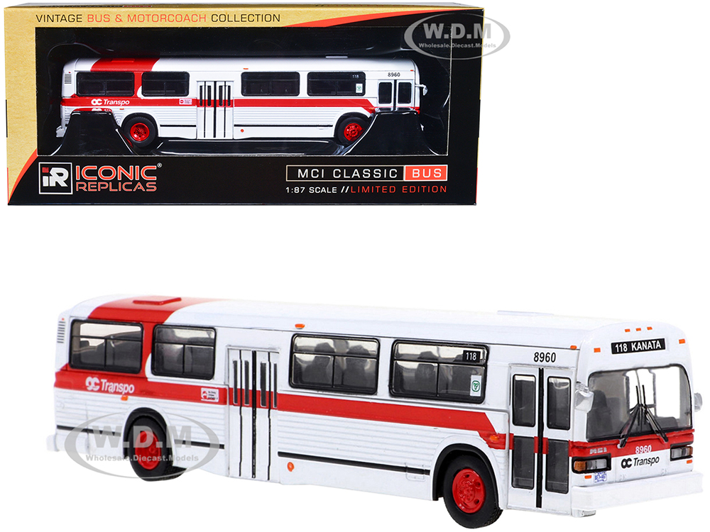 MCI Classic Transit Bus OC Transpo Ottawa "118 Kanata" "Vintage Bus &amp; Motorcoach Collection" 1/87 Diecast Model by Iconic Replicas