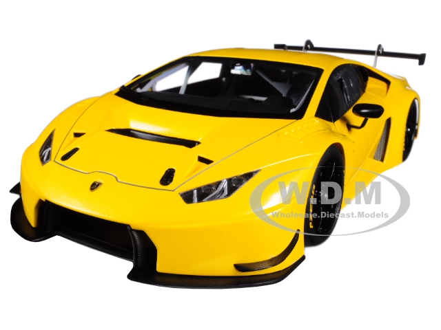 Lamborghini Huracan Gt3 Yellow With Pearl Effect / Giallo Into 1/18 Model Car By Autoart