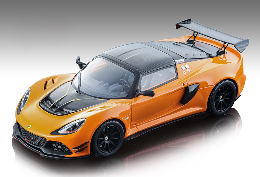 2018 Lotus Exige 380 Cup Orange And Carbon "mythos Series" Limited Edition To 90 Pieces Worldwide 1/18 Model Car By Tecnomodel