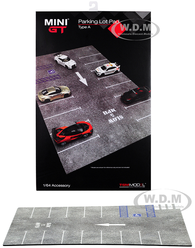 Image of "Parking Lot" Pad Type A Accessory "Mini GT" for 1/64 Scale Model Cars by True Scale Miniatures