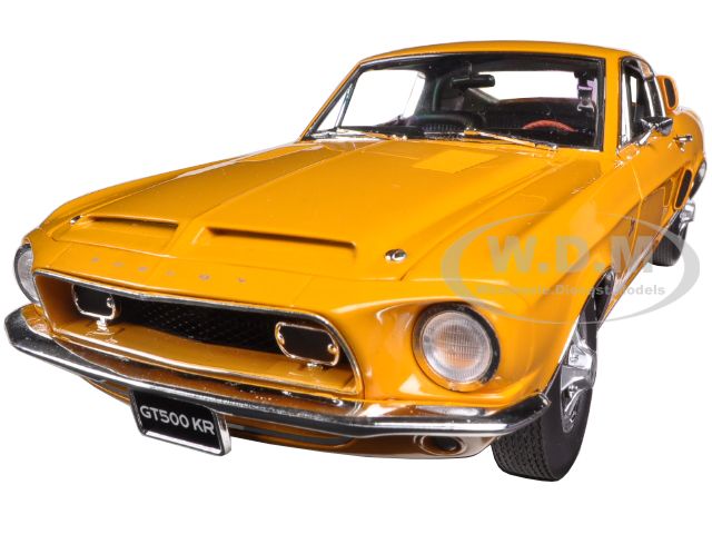 Image of 1968 Ford Mustang Shelby GT500KR Brilliant Orange WT 5014 Limited Edition to 870 pieces Worldwide 1/18 Diecast Model Car by ACME