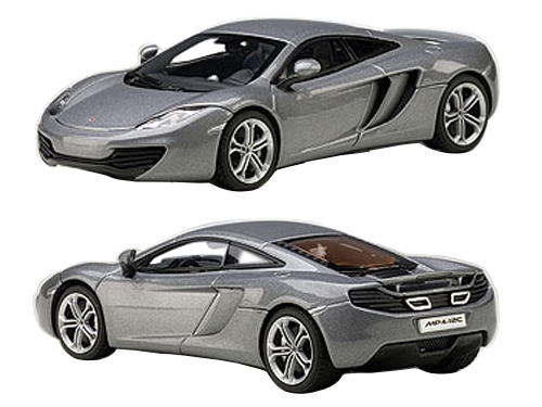 Mclaren MP4-12C Ice Silver 1/43 Diecast Car Model by Autoart