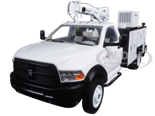 Image of RAM 5500 with Maintainer Service Body White 1/34 Diecast Model by First Gear