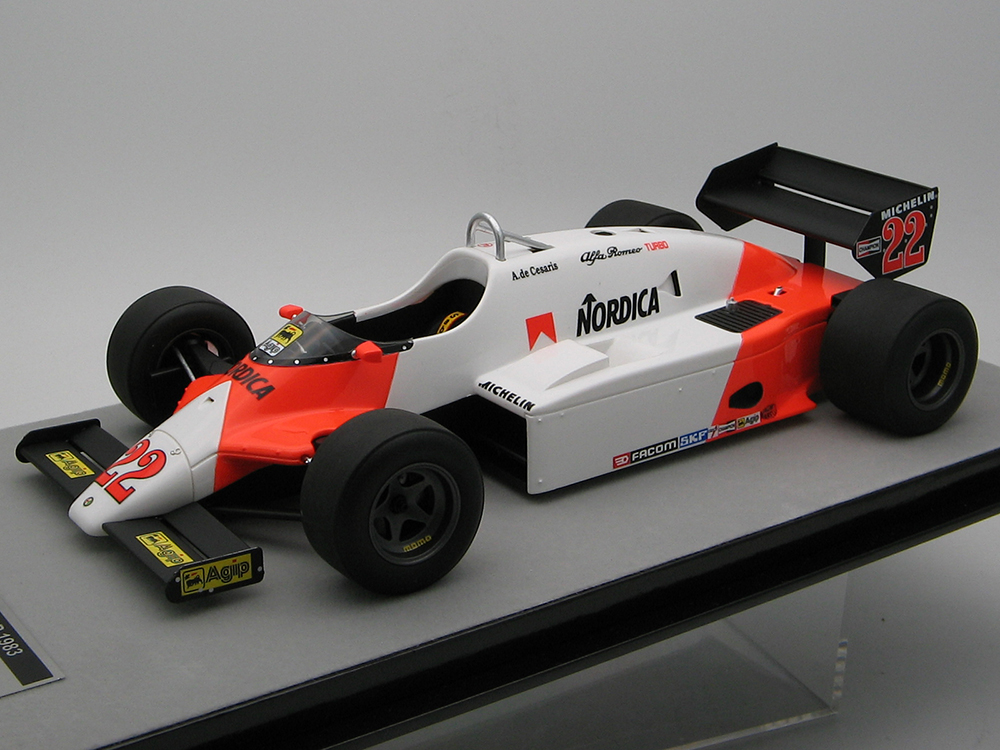 Alfa Romeo 183T #22 Andrea De Cesaris Formula One F1 Monaco GP (1983) Mythos Series Limited Edition to 120 pieces Worldwide 1/18 Model Car by Tecnomodel