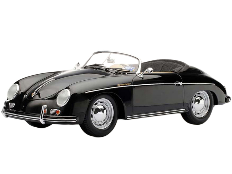 Image of Intermeccanica 356 Speedster Black (Charlotte "Charlie" Blackwoods) "Top Gun" (1986) Movie 1/12 Model Car by True Scale Miniatures