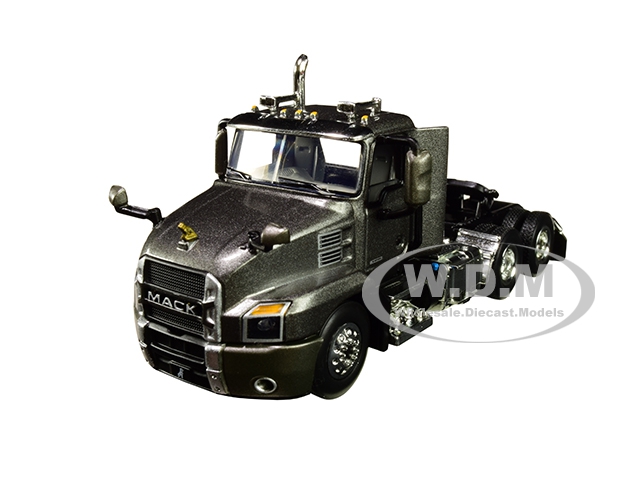 Image of Mack Anthem Day Cab Tractor Truck Graphite Gray 1/64 Diecast Model by First Gear