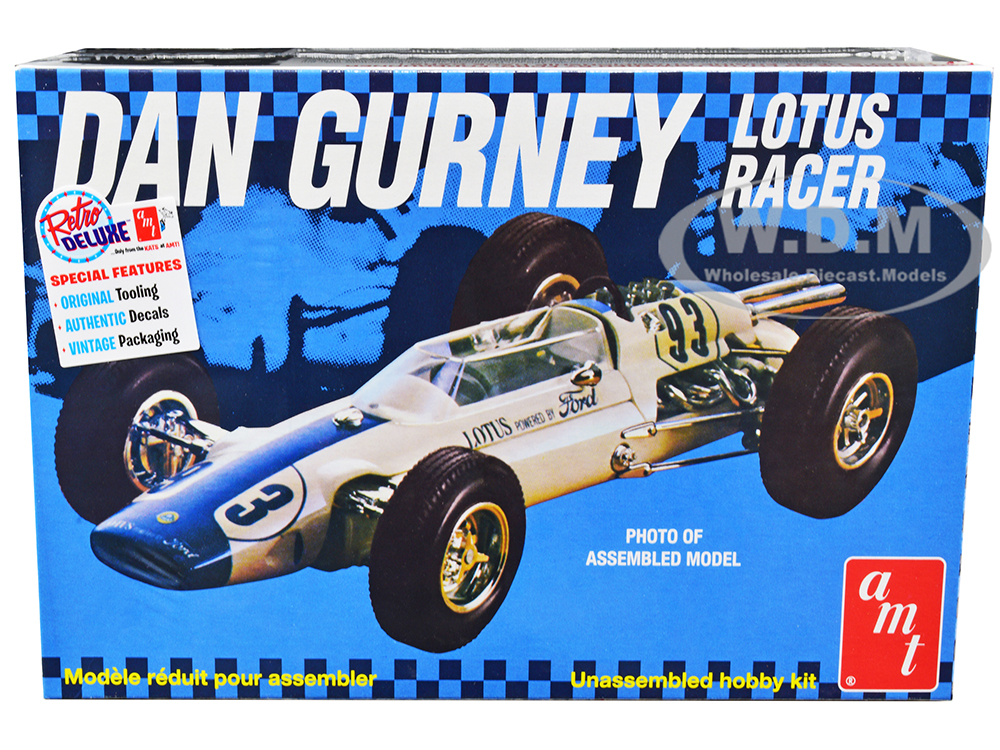 Skill 2 Model Kit Dan Gurney Lotus Racer 1/25 Scale Model by AMT