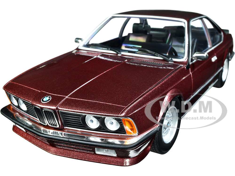 1982 BMW 635 CSi Red Metallic 1/18 Diecast Model Car by Minichamps