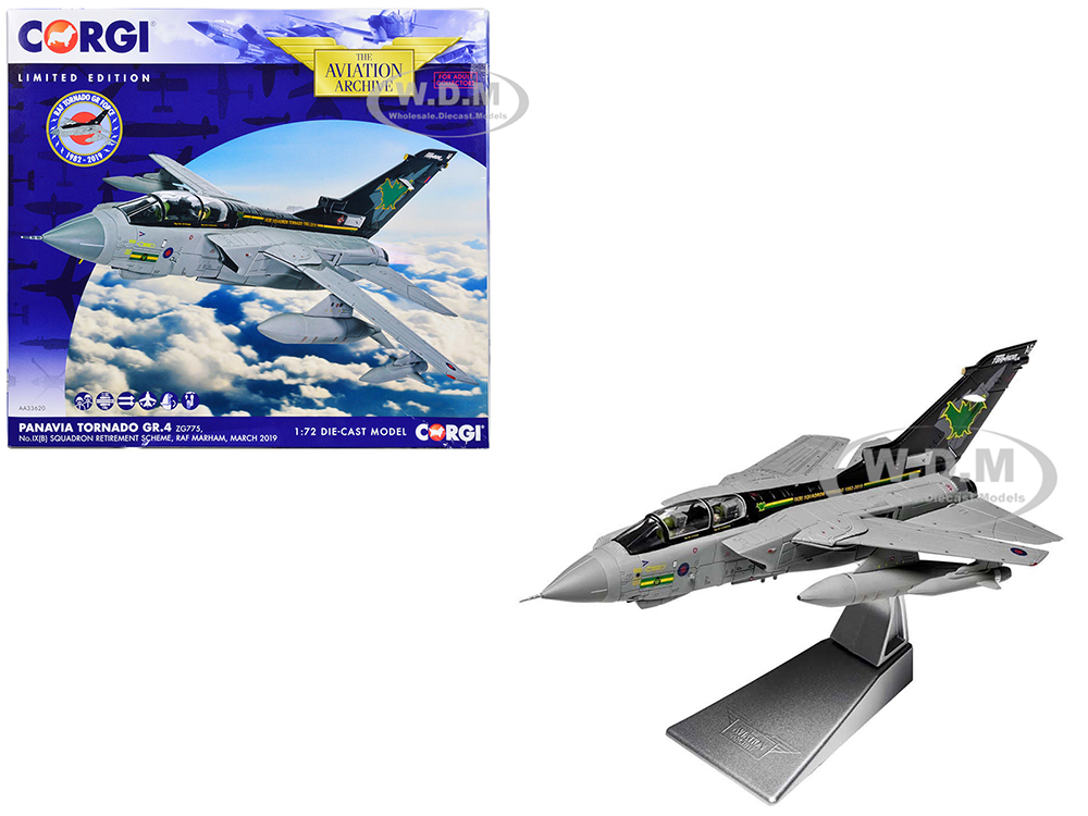 Panavia Tornado GR.4 Aircraft ZG775 No.IX(B) Retirement Scheme RAF Marham (2019) British Royal Air Force The Aviation Archive Series 1/72 Diecast Model by Corgi