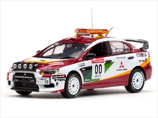 Image of Mitsubishi Lancer Evolution X 00 2008 Rally Japan Course Car H.Miyoshi / S.Hayashi 1/43 Diecast Model Car by Vitesse
