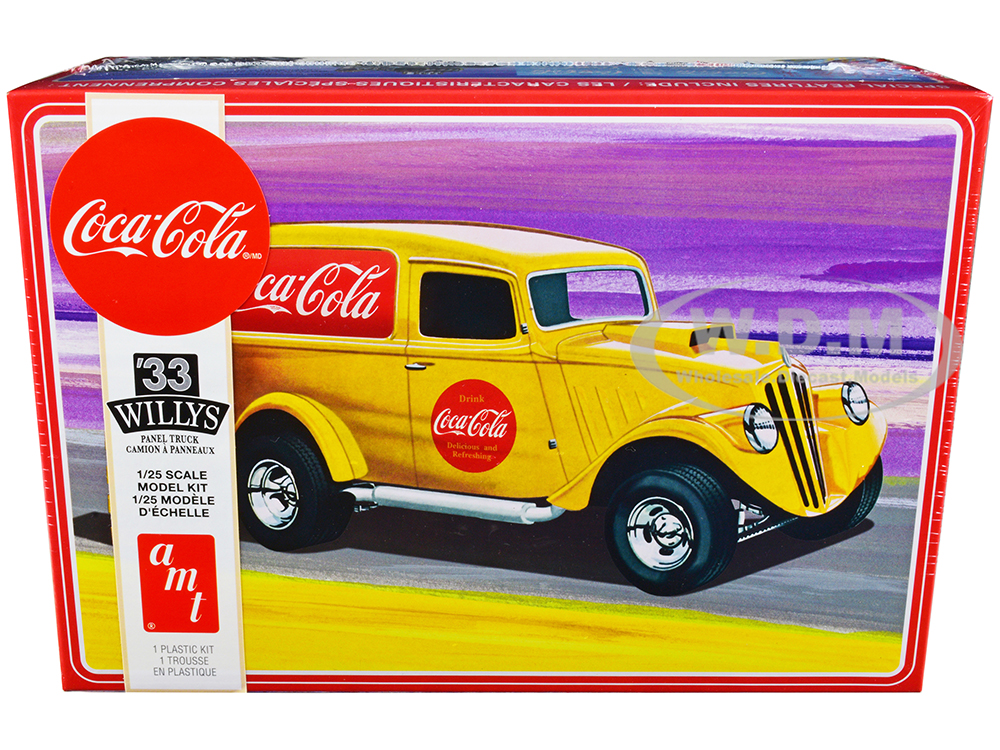 Skill 2 Model Kit 1933 Willys Panel Truck Coca-Cola 1/25 Scale Model By AMT