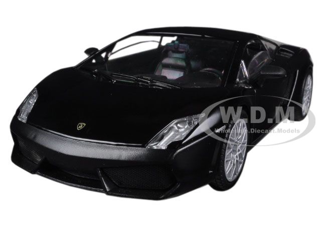 Lamborghini Gallardo Lp-560-4 Matt Black 1/24 Diecast Car Model By Motormax