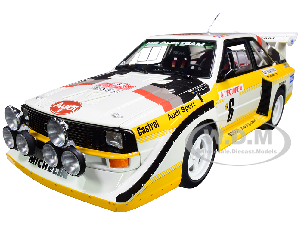 Audi Sport Quattro S1 6 H. Mikkola - A. Hertz Rally Monte Carlo (1986) 1/18 Model Car by Autoart