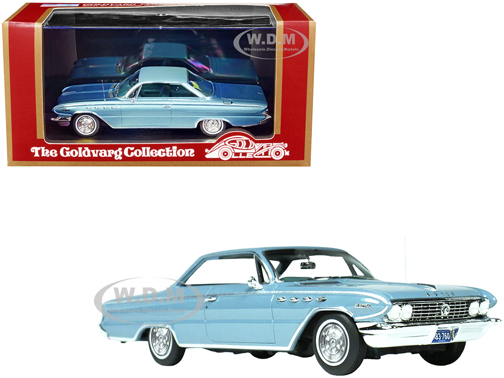 1961 Buick Electra Laguna Blue Metallic with Vinyl Blue Top Limited Edition to 250 pieces Worldwide 1/43 Model Car by Goldvarg Collection