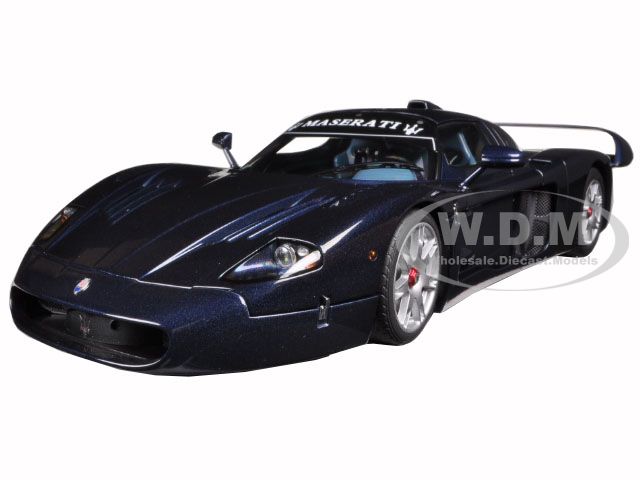 Maserati Mc12 Road Car Metallic Blue 1/18 Diecast Model Car By Autoart