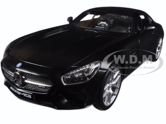 Mercedes Amg Gt Matt Black 1/24 Diecast Model Car By Maisto