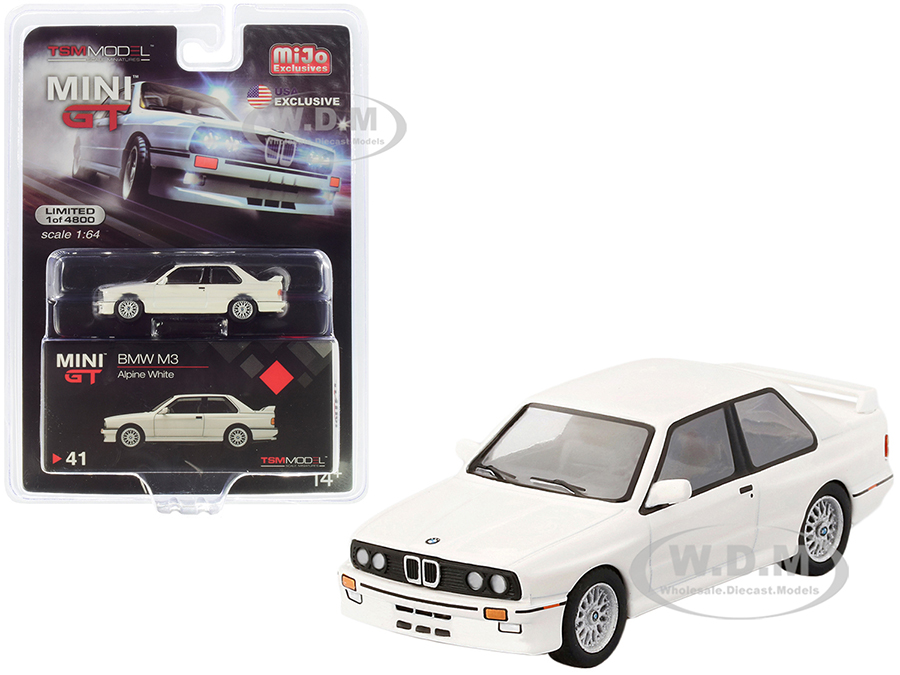Bmw M3 (e30) Alpine White Limited Edition To 4800 Pieces Worldwide 1/64 Diecast Model Car By True Scale Miniatures