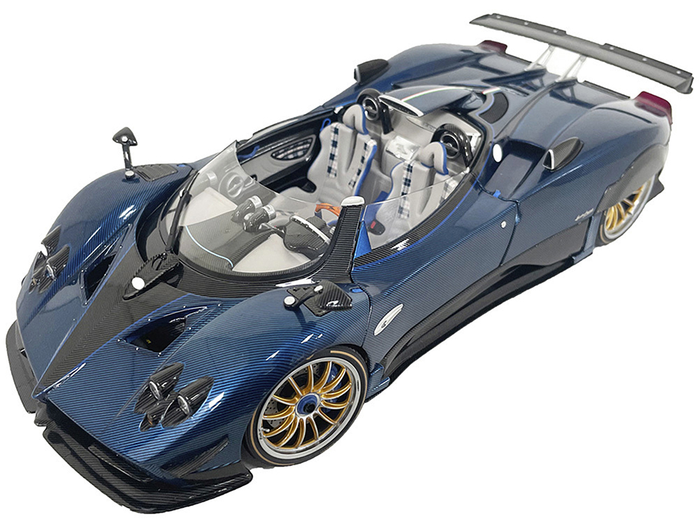 Pagani Zonda HP Barchetta Carbon Blue 1/18 Diecast Model Car by LCD Models