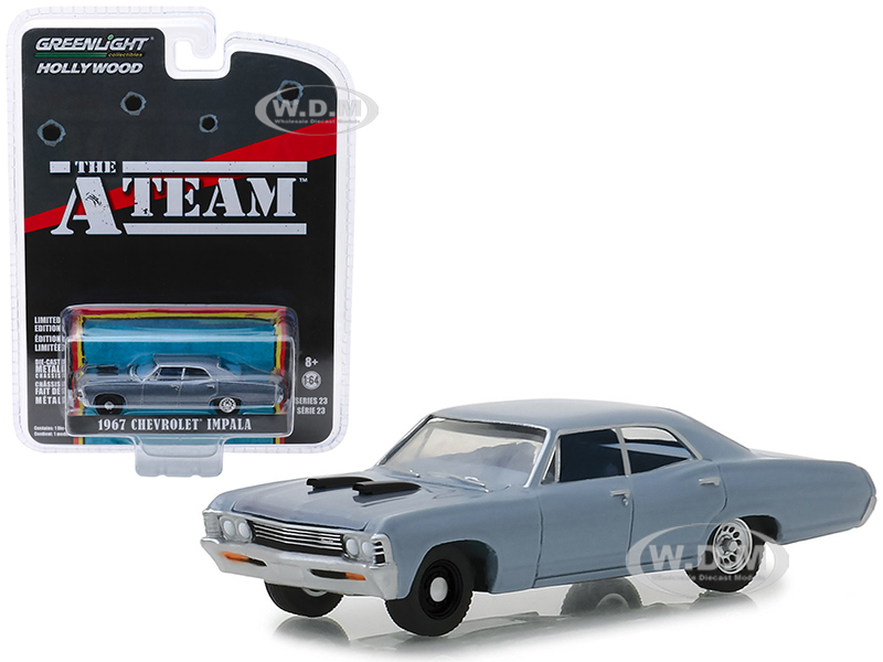 1967 Chevrolet Impala Silver Blue 