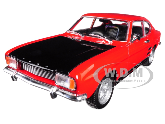 Image of 1969 Ford Capri Red 1/24 - 1/27 Diecast Model Car by Welly