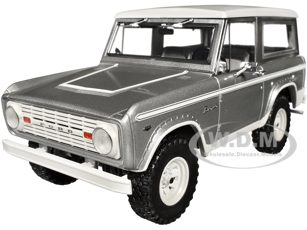 1967 Ford Bronco Silver Metallic with White Top 