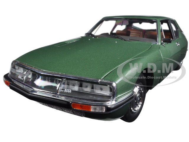 1971 Citroen SM Green Metallic 1/18 Diecast Model Car by Norev
