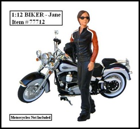 Biker Jane Figure For 112 Models By American Diorama