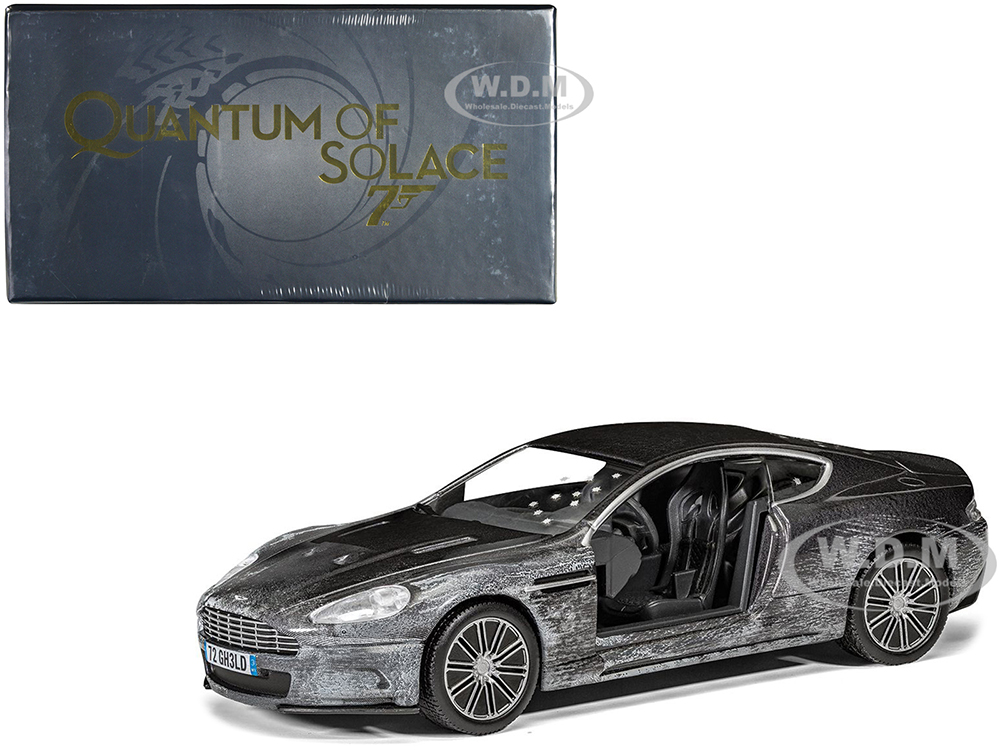Aston Martin DBS Gray Metallic (Damaged Version) James Bond 007 Quantum of Solace (2008) Movie Diecast Model Car by Corgi