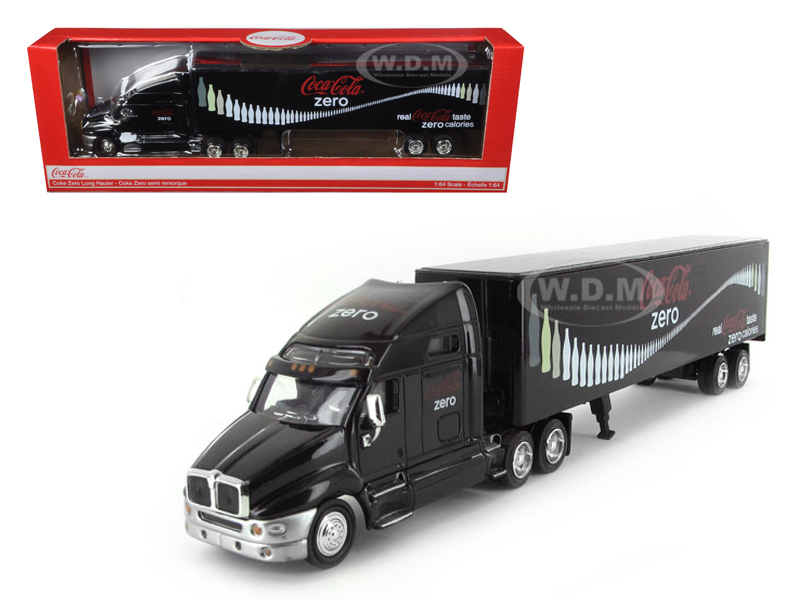 Coca Cola Zero Tractor Trailer 1/64 Diecast Model By Motorcity Classics