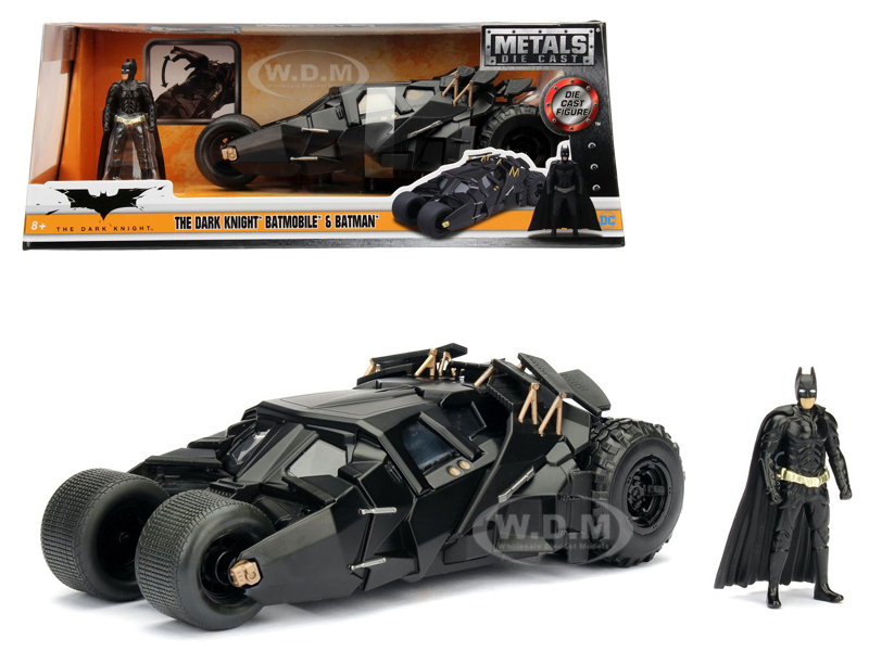 2008 The Dark Knight Tumbler Batmobile with Batman Diecast Figurine 1/24 Diecast Model Car  by Jada