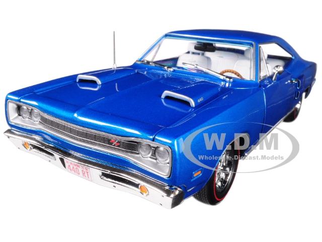Image of 1969 Dodge Coronet R/T B5 Blue 50th Anniversary Limited Edition to 1002 pcs Worldwide 1/18 Diecast Model Car by Autoworld