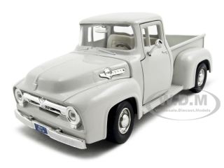 1956 Ford F-100 Pickup Truck White 1/24 Diecast Model Car by Motormax